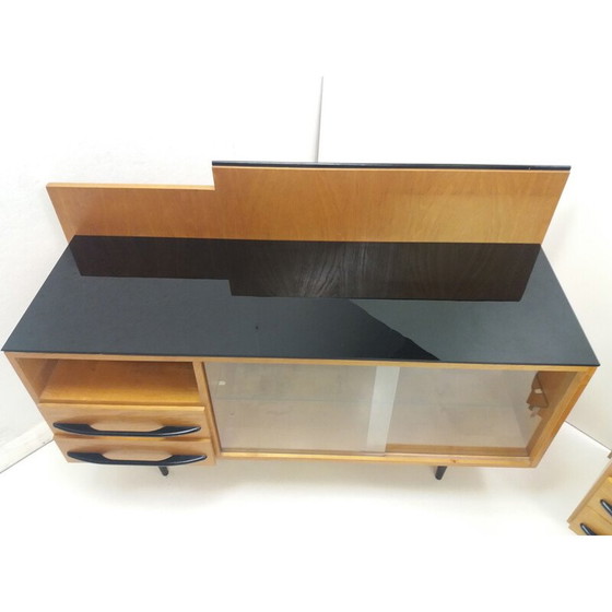 Image 1 of Vintage wood veneer sideboard by Mojmir Pozar, Czech 1960