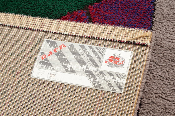 Image 1 of Alfombra de lana posmoderna de los años 80