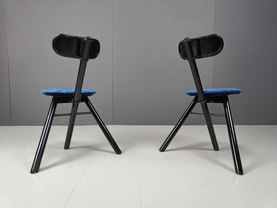 Image 1 of Pair of foldable stools by Calligaris, 1990s