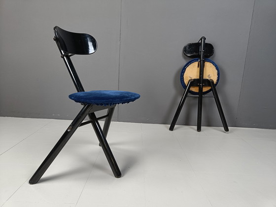 Image 1 of Pair of foldable stools by Calligaris, 1990s