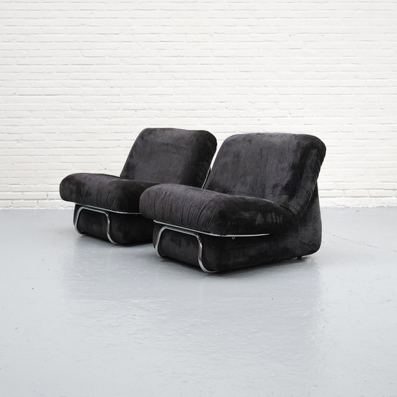 Image 1 of Italian Tube Frame Lounge Armchair '70S