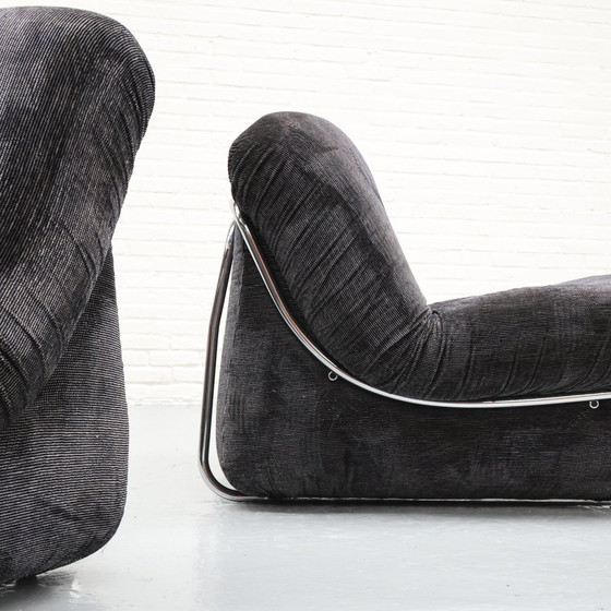 Image 1 of Italian Tube Frame Lounge Armchair '70S