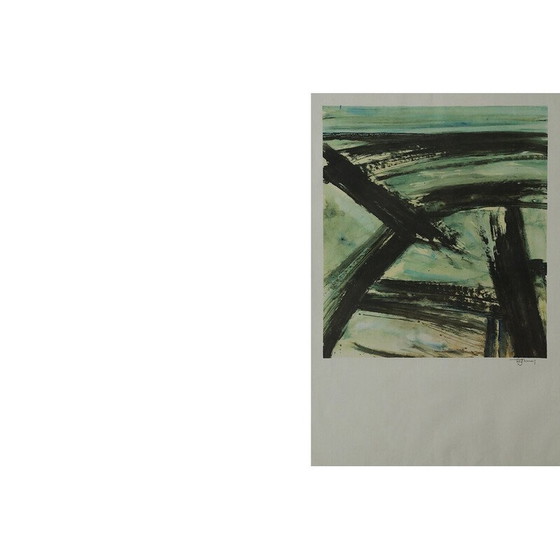 Image 1 of Vintage color lithograph by Frans Minnaert, 1990