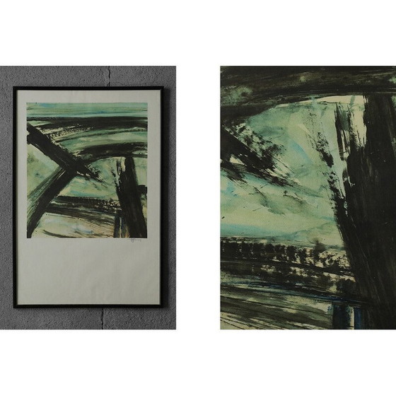 Image 1 of Vintage color lithograph by Frans Minnaert, 1990