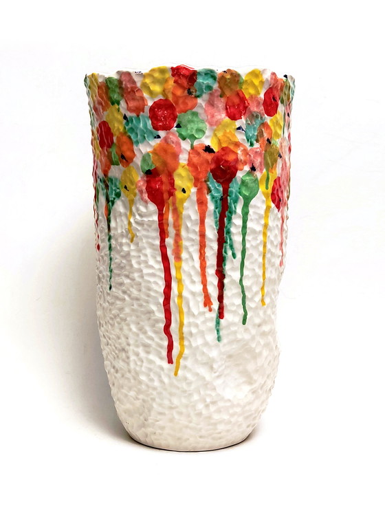 Image 1 of vase ceramic porcelain flower design