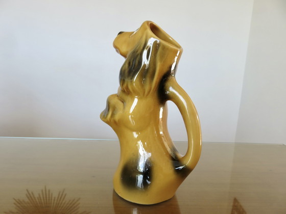 Image 1 of Ceramic "Dog" Pitcher 60s 70s