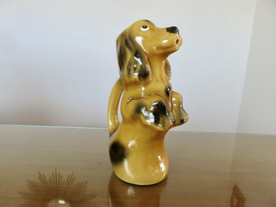 Image 1 of Ceramic "Dog" Pitcher 60s 70s