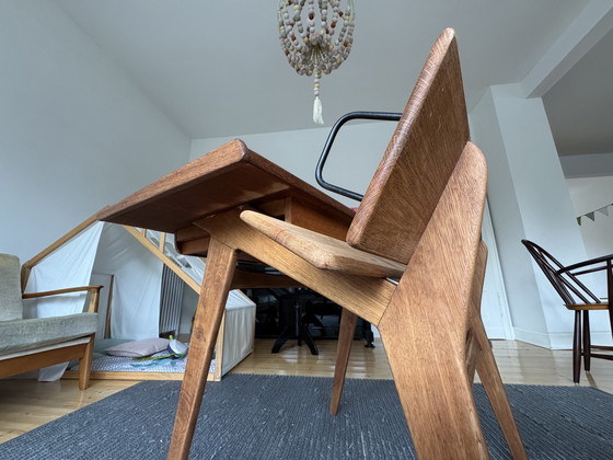 Image 1 of Marcel Gascoin desk with bookcase