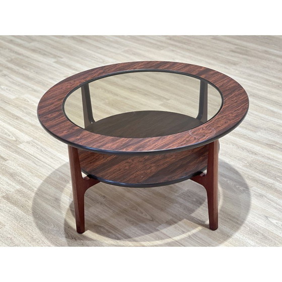 Image 1 of Vintage faux rosewood coffee table for Scrieber, England 1960