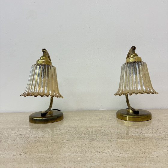 Image 1 of Set Of 2 Table Lamps Art Deco, 1950S