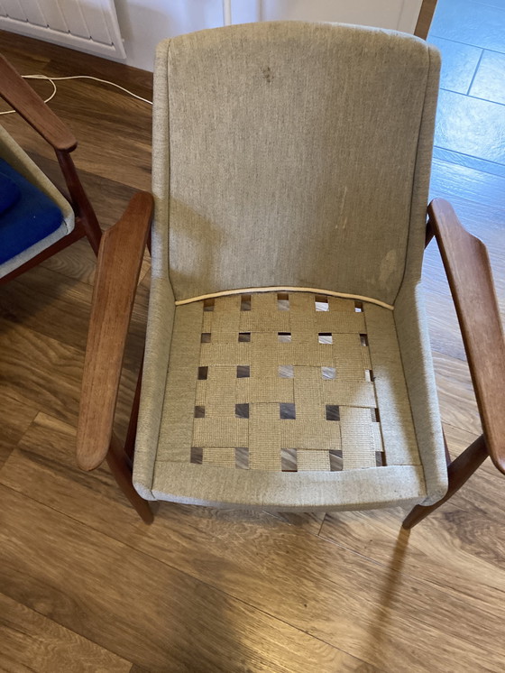 Image 1 of Scandinavian 60's Sofa and 2 Armchairs Set