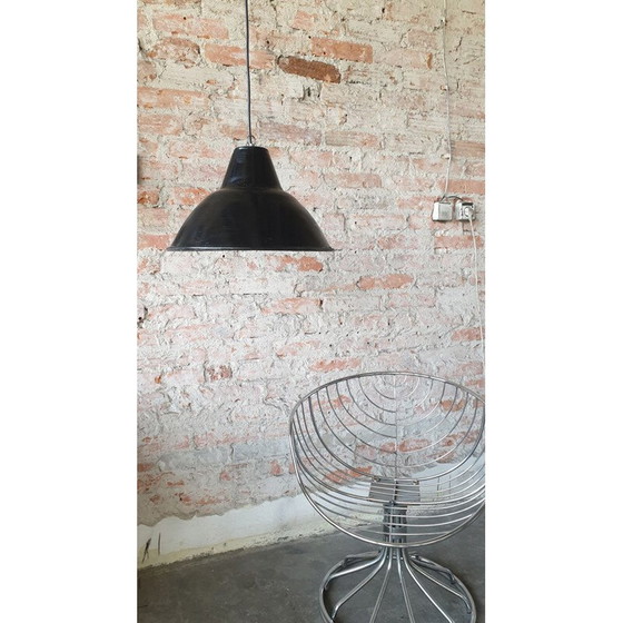 Image 1 of Space Age industrial vintage pendant light, 1970s