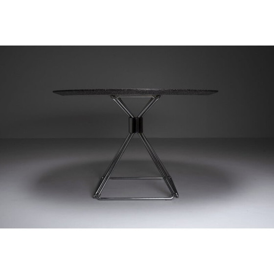 Image 1 of Novalux modern chrome plated steel wire dining set by Rudi Verelst, 1970