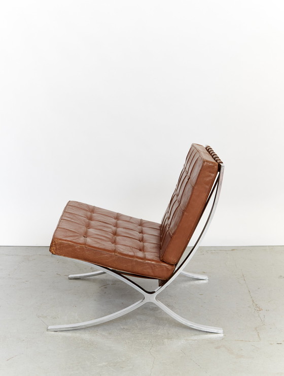 Image 1 of Ludwig Mies van der Rohe MR90 "Barcelona Chair & Ottoman" Knoll International