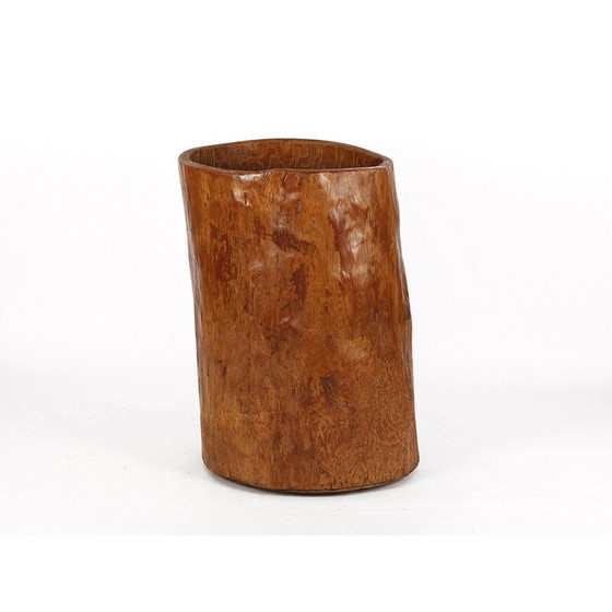 Image 1 of Vintage wooden storage vase, Czechoslovakia