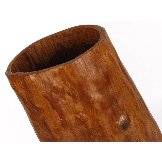 Image 1 of Vintage wooden storage vase, Czechoslovakia
