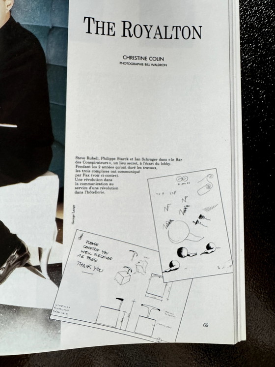 Image 1 of Posacenere vintage Ray Hollis disegnato da Philippe Starck, un pezzo d'arredo in edizione limitata originariamente progettat