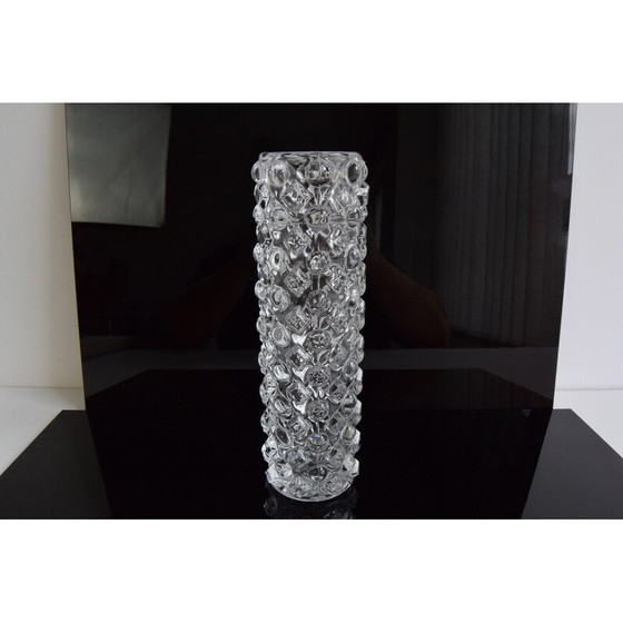 Image 1 of Vintage re-polished glass vase by Pavel Pánek for Sklo Union Libochovice, Czechoslovakia 1970