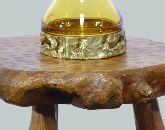 Image 1 of Jarrón botella de bronce y Murano de Angelo Brotto, 1970