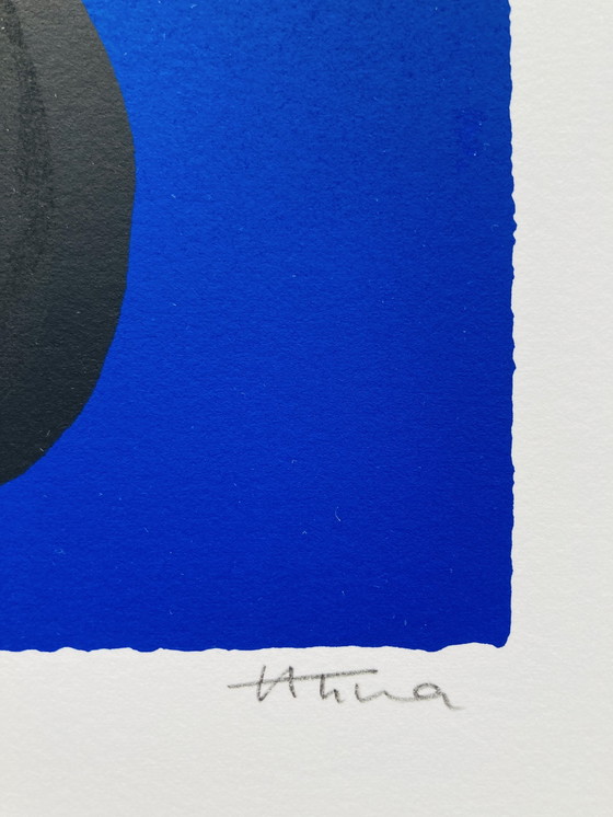 Image 1 of Anna - Serigrafia Mucca - Blu