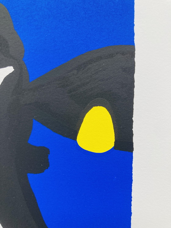 Image 1 of Anna - Serigrafia Mucca - Blu