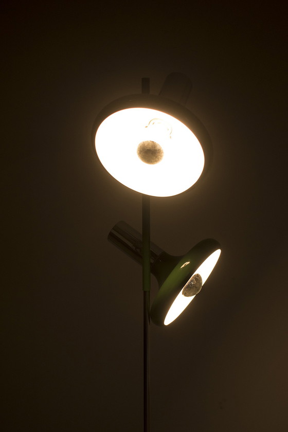 Image 1 of Green 70's floor lamp