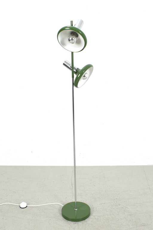 Green 70's floor lamp