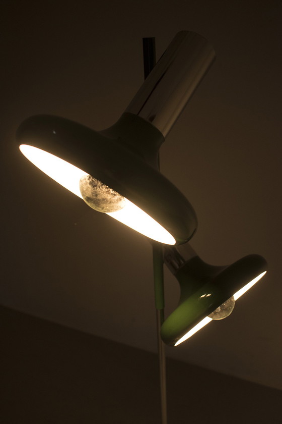 Image 1 of Green 70's floor lamp