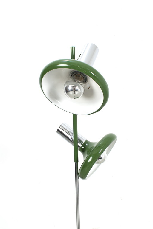 Green 70's floor lamp