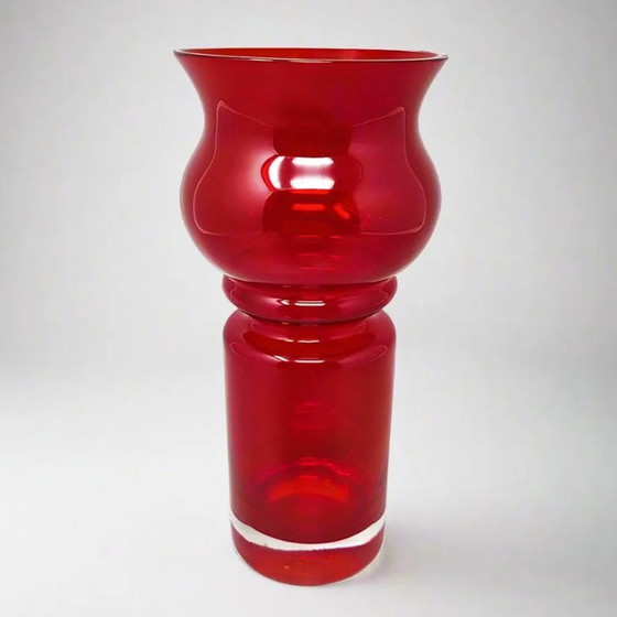 Image 1 of 1970S Astonishing Tamara Aladin Vase Tulppaani (#1513) For Riihimaki/Riihimaen Lasi Oy