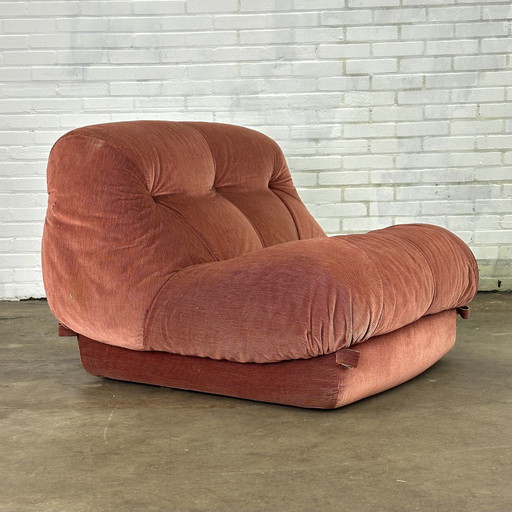 Pink Nuvolone Lounge Armchair By Rino Maturi For Mimo Padova