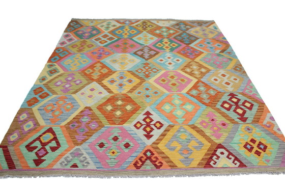 Image 1 of Original Old Style Kelim Afghan 250 X 210 Cm Top Condition