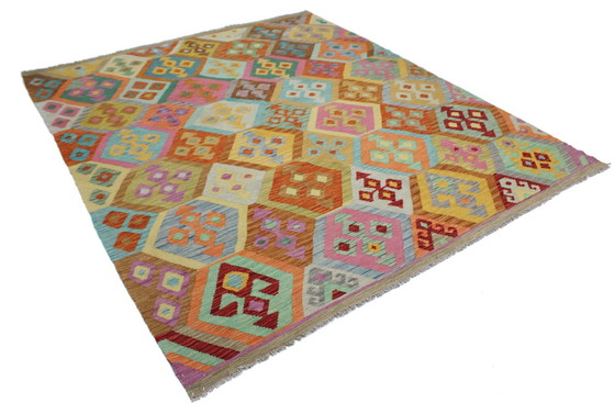 Image 1 of Original Old Style Kelim Afghan 250 X 210 Cm Top Condition