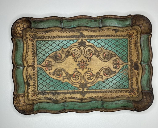 Beautiful Florentine Wooden Tray