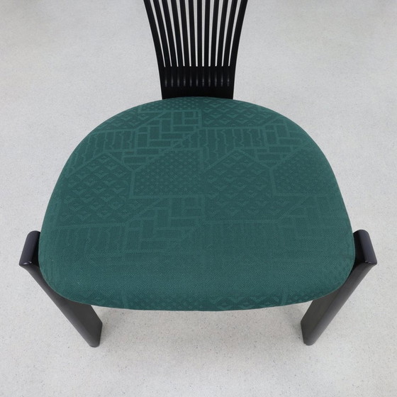 Image 1 of 6X Postmodern Dining Chair In Memphis Style "Totem" Torstein Nilsen Westnofa, 1980S