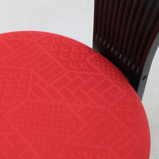 Image 1 of 6X Postmodern Dining Chair In Memphis Style "Totem" Torstein Nilsen Westnofa, 1980S