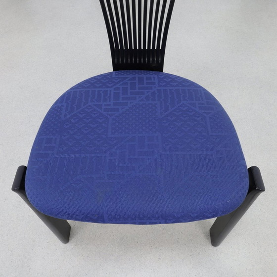 Image 1 of 6X Postmodern Dining Chair In Memphis Style "Totem" Torstein Nilsen Westnofa, 1980S