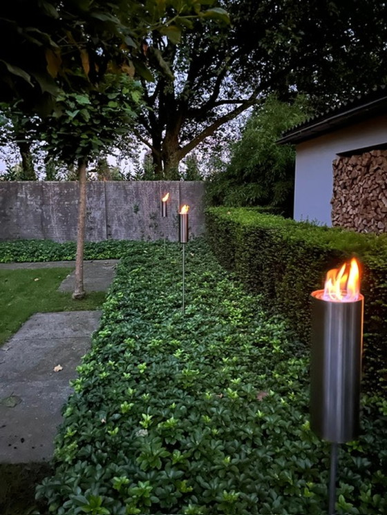 Image 1 of 3x Garden Torch Stainless Steel