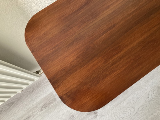 Image 1 of Vintage side table on wheels