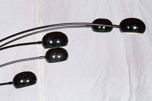 Vintage Minimalist arch lamp 70s, large arch floor lamp