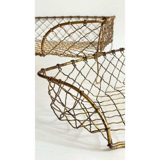 Image 1 of Coppia di stendardi vintage in filo di ottone