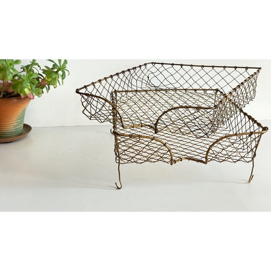 Image 1 of Coppia di stendardi vintage in filo di ottone