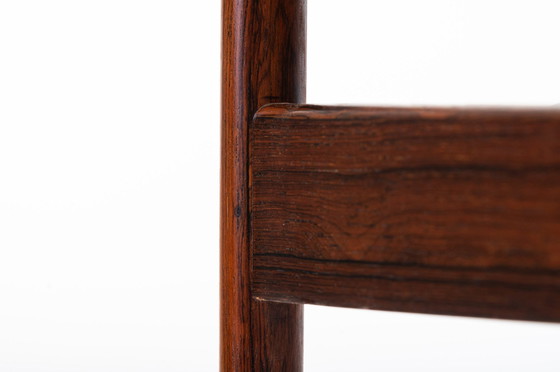 Image 1 of Cognac Leather & Rosewood Wingback Lounge Chair By Ib Kofod Larsen For Fröscher, 1970S