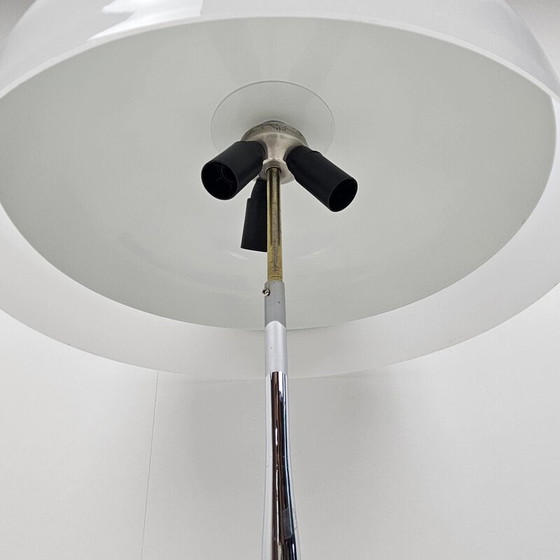 Image 1 of Vintage mushroom table lamp in chrome, Italy 1970