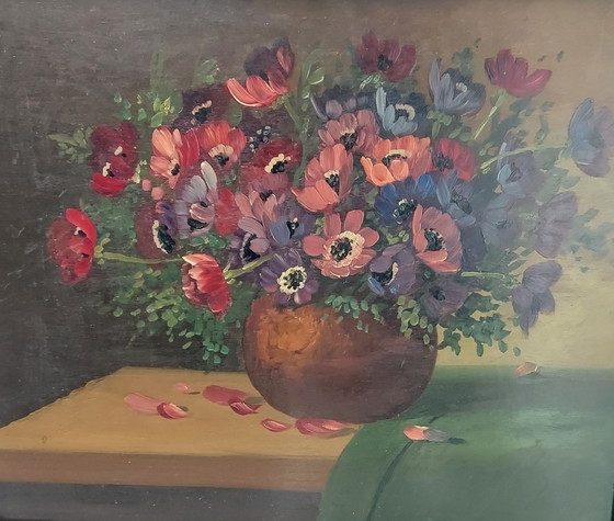 Image 1 of Still Life Oil Painting On Panel