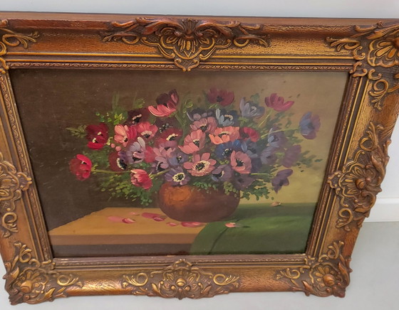 Image 1 of Still Life Oil Painting On Panel