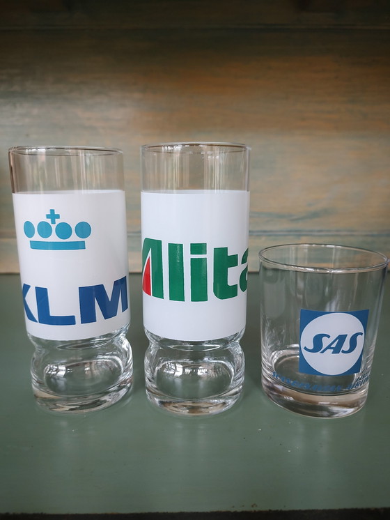 Image 1 of 3 Glasses From Airlines