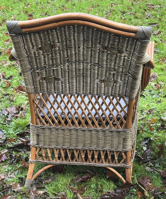 Image 1 of Pair Of Wicker Armchair