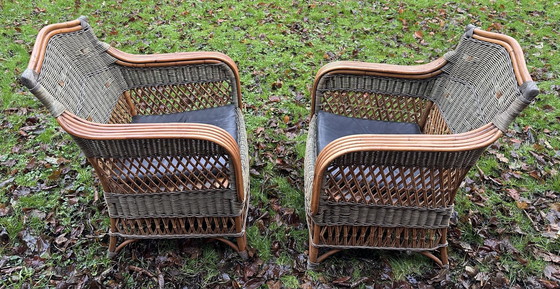 Image 1 of Pair Of Wicker Armchair