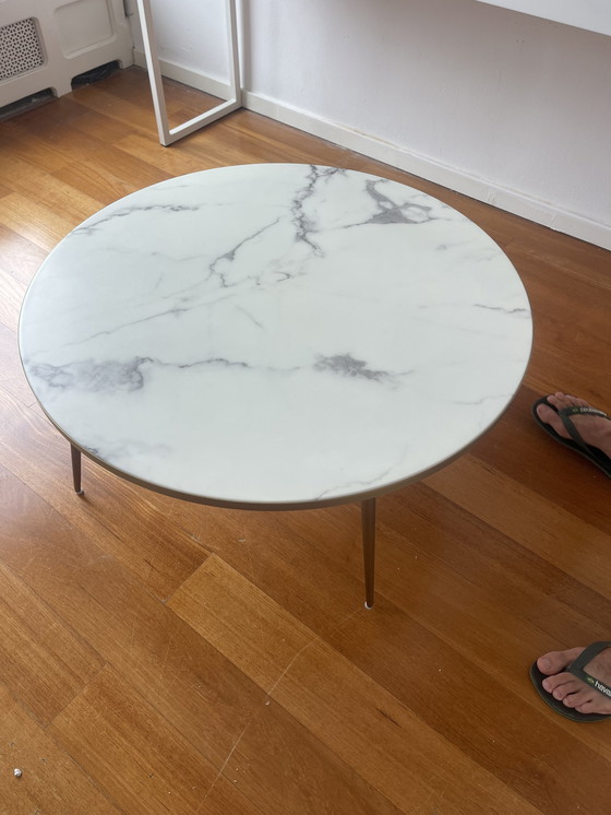 Image 1 of Pols Potten - Marble/Brass coffee table